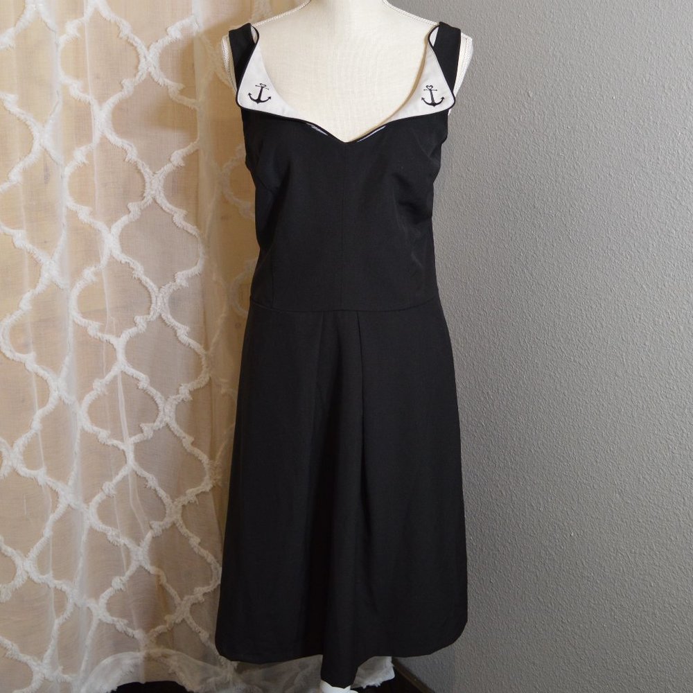 Rockabilly Anchor Swing Dress by Rock Steady